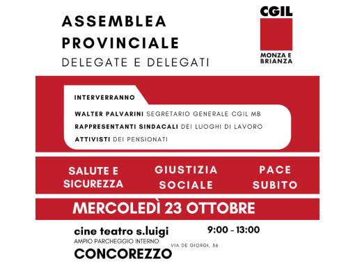 Assemblea provinciale Cgil Brianza